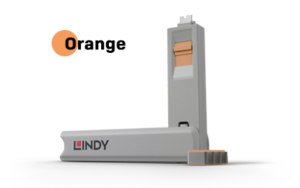 USB-C Port Blocker – Orange