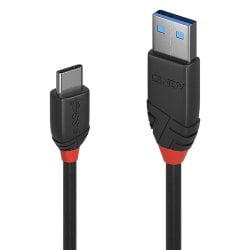 0.15m USB 3.2 Type A to C Cable 10Gbps, Black Line