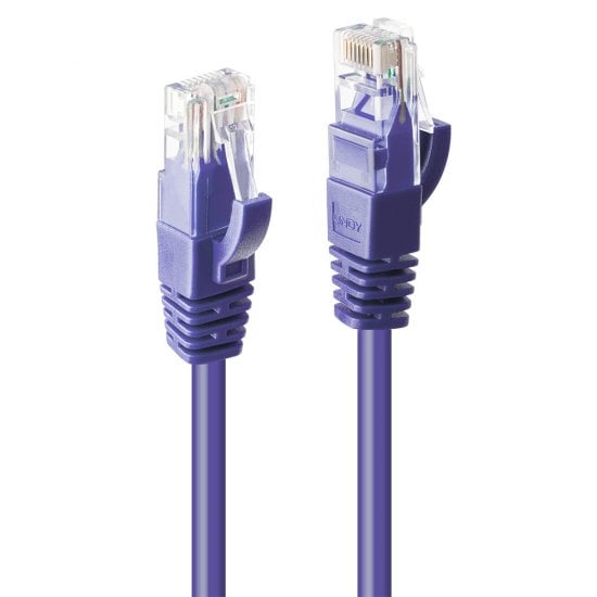 0.3m Cat.6 U/UTP Ethernet Cable, Purple