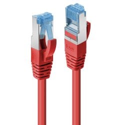 0.3m CAT6a S/FTP LS0H Snagless Gigabit Ethernet Cable, Red