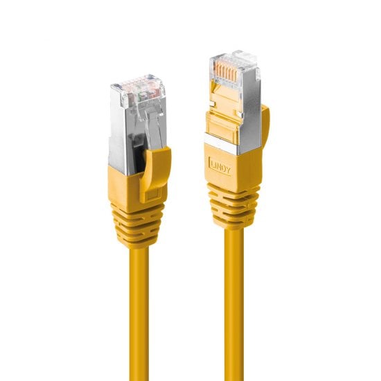 1.5m CAT6a S/FTP LS0H Snagless Gigabit Ethernet Cable, Yellow