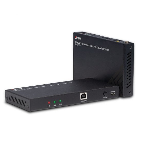 100m Cat.6 HDMI 4K60, Audio, IR & RS-232 HDBaseT KVM Extender
