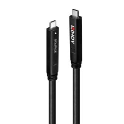 10m USB 3.2 5Gbps & DP 1.4 Type C Fibre Optic Hybrid Cable