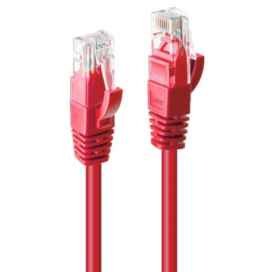 1m Cat.6 U/UTP Ethernet Cable, Red