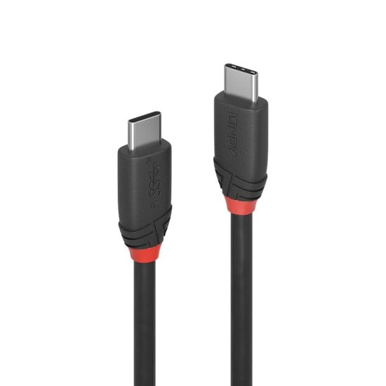 1m USB 3.2 USB-C to C Cable, 20Gbps, 4K60, 60W PD, Black Line