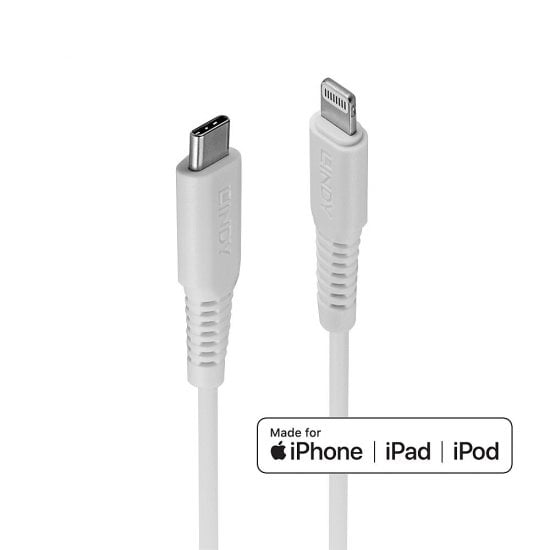 1m USB Type C to Lightning Cable, White