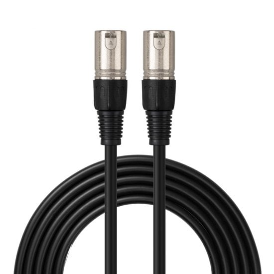 1m XLR Male to XLR Male Audio Cable, Black
