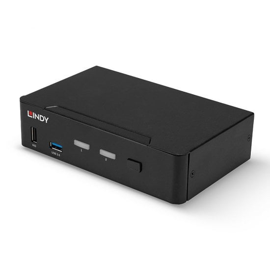 2 Port DisplayPort 1.4, USB 3.0 & Audio KVM Switch