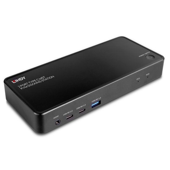 2 Port Type C MST KVM Docking Station