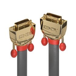20m DVI-D Dual Link Cable, Gold Line