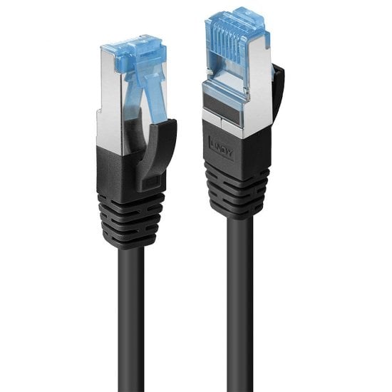 2m Cat.6A S/FTP LSZH Snagless Gigabit Ethernet Cable, Black
