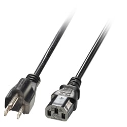 2m US 3 Pin to C13 Mains Cable