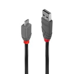 2m USB 2.0 Type A to Micro-B Cable, Anthra Line