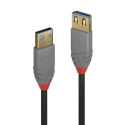 2m USB 3.2 Type A Extension Cable, 5Gbps, Anthra Line