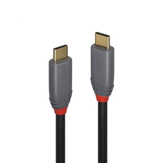 2m USB 3.2 USB-C to C Cable, 20Gbps, 4K60, 100W PD, Anthra Line