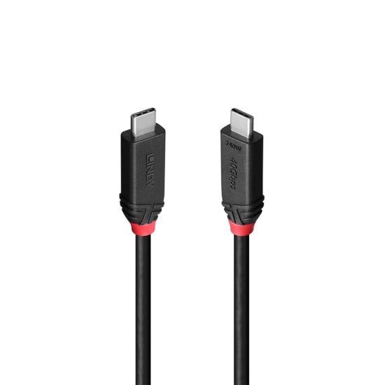 2m USB4 USB-C to C Cable, 40Gbps, 8K60, 240W PD, Black Line