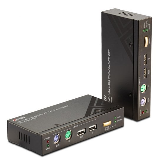 300m CAT5 KVM Extender Combo, USB & VGA