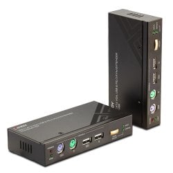 300m CAT5 KVM Extender Combo, USB & VGA