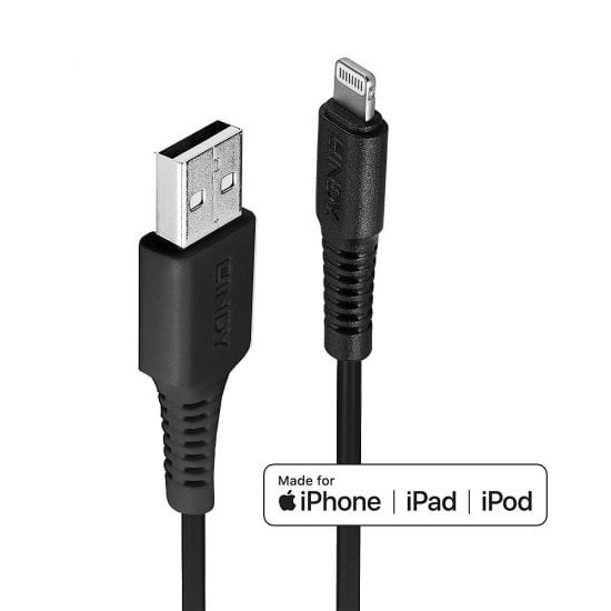 3m USB to Lightning Cable, Black
