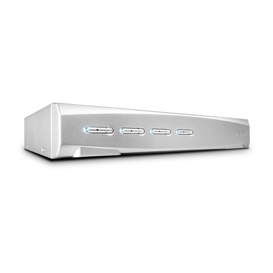 4 Port DVI-I Single Link, USB 2.0 & Audio KVM Switch Pro