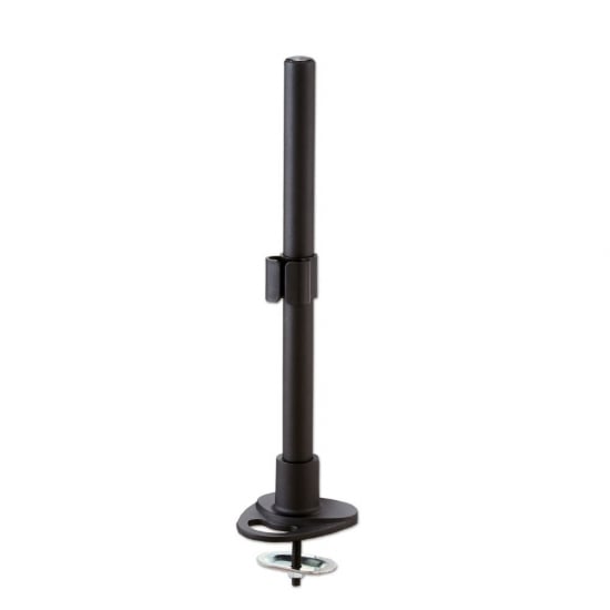 400mm Pole with Desk Clamp and Cable Grommet, Black
