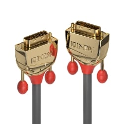 5m DVI-D Dual Link Cable, Gold Line