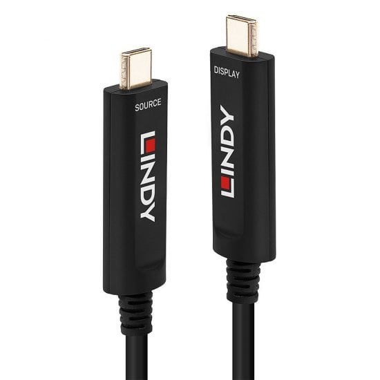 5m USB Type C Fibre Optic Hybrid Cable, Audio / Video Only