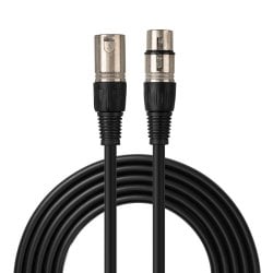 7.5m XLR Male to XLR Female Audio Cable