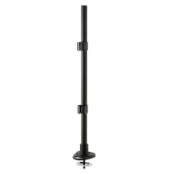 700mm Pole with Desk Clamp and Cable Grommet, Black