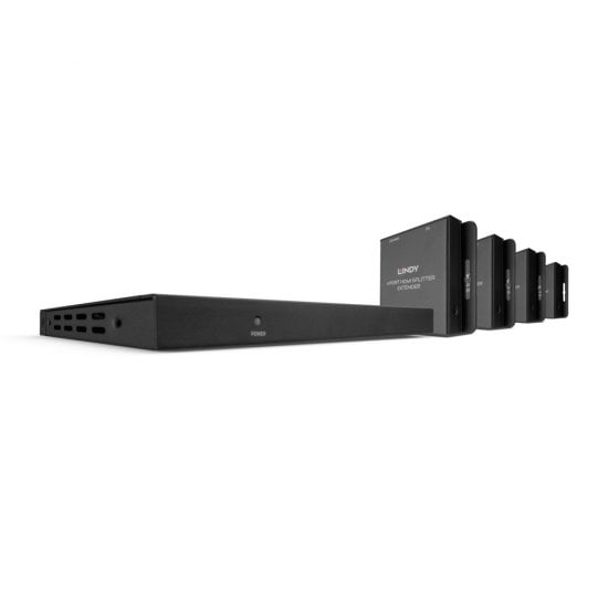 70m Cat.6 4 Port HDMI 4K30 & IR Splitter Extender with Loop Out