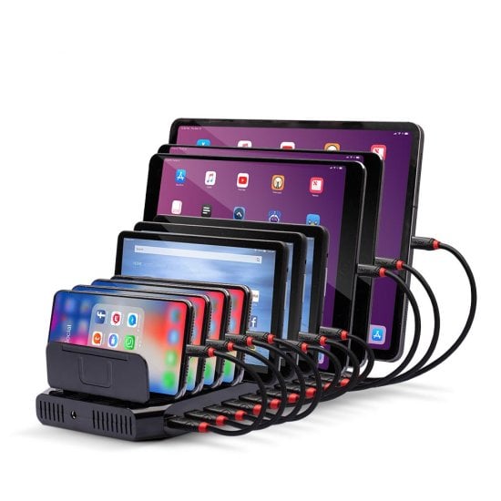 96W 10 Port USB Charging Station