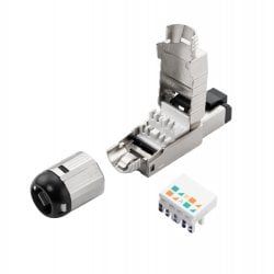 CAT6A RJ45 STP Field Termination Plug