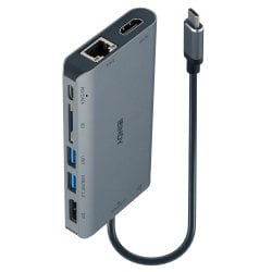DST-Mini XT Laptop Docking Station | USB-C | 1x 4K HDMI®/DP, 2x 1080p HDMI® | 100W PD