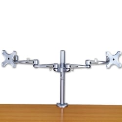 Dual Adjustable LCD Arms for up to 10kg, Silver