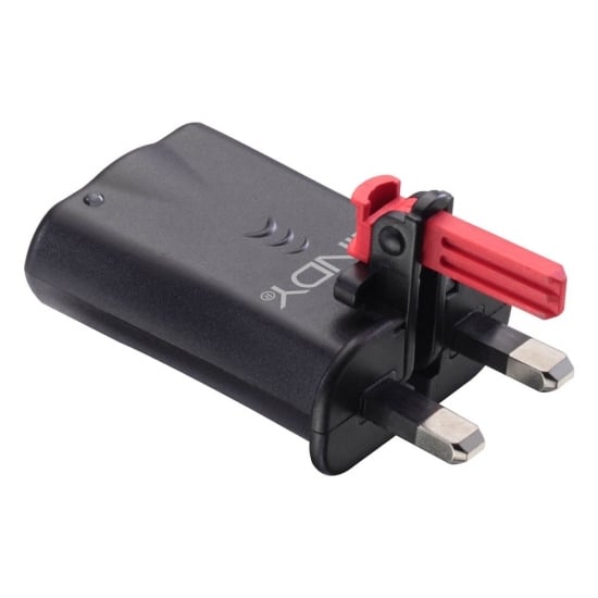 Folding USB UK Mains Travel Charger, 2.1A / 10.5W, Black
