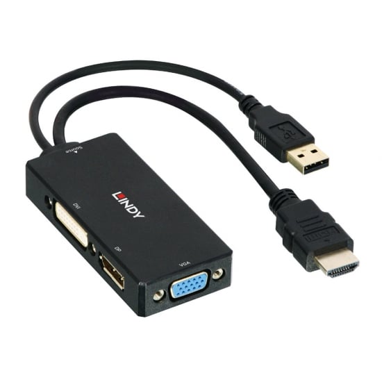 HDMI to DisplayPort, DVI-D & VGA Converter