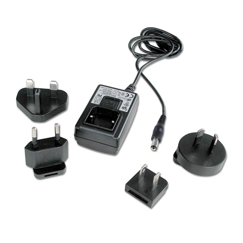 Multi Country Switching AC Adapter - 5V DC, 1.2A, 1.35mm Inner / 3.5mm ...