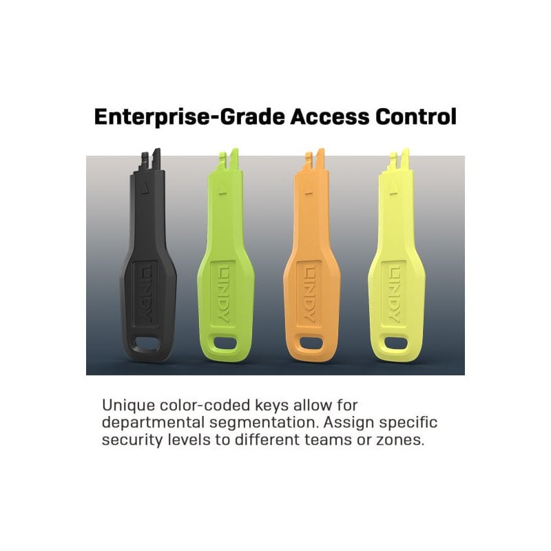 RJ45 Port Blocker Extra Key, Black (1x Key) - Accessories from