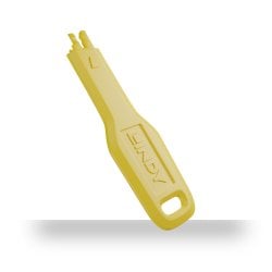 RJ45 Port Blocker Extra Key, Yellow (1x Key)