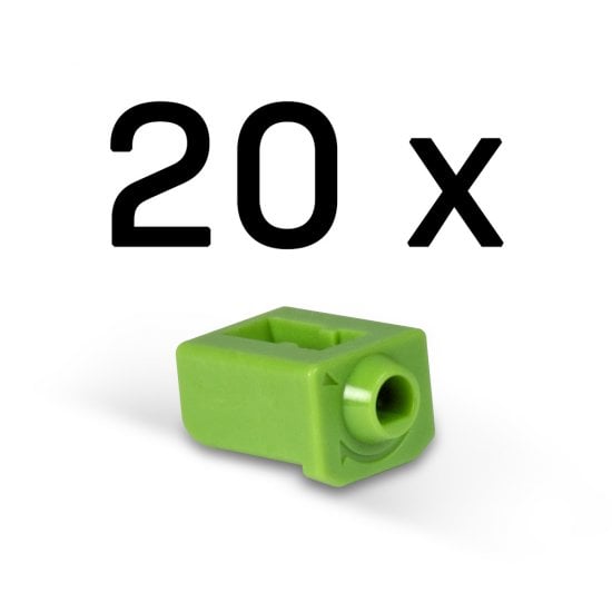 SFP Port Blocker, 20pcs, Green