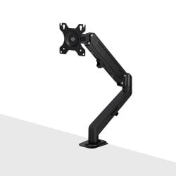 Single Desktop Gas Arm Display Mount - Black