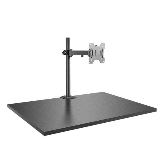Single Display Bracket with Pole & Desk Clamp