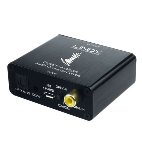 SPDIF Digital to Analogue Stereo Audio Converter Combo