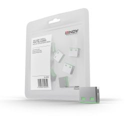 USB-A Port Blocker Extra Lock Pack, Green (10x Locks)